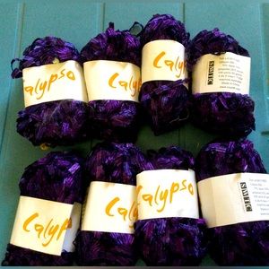 Ribbon yarn 8 skeins.